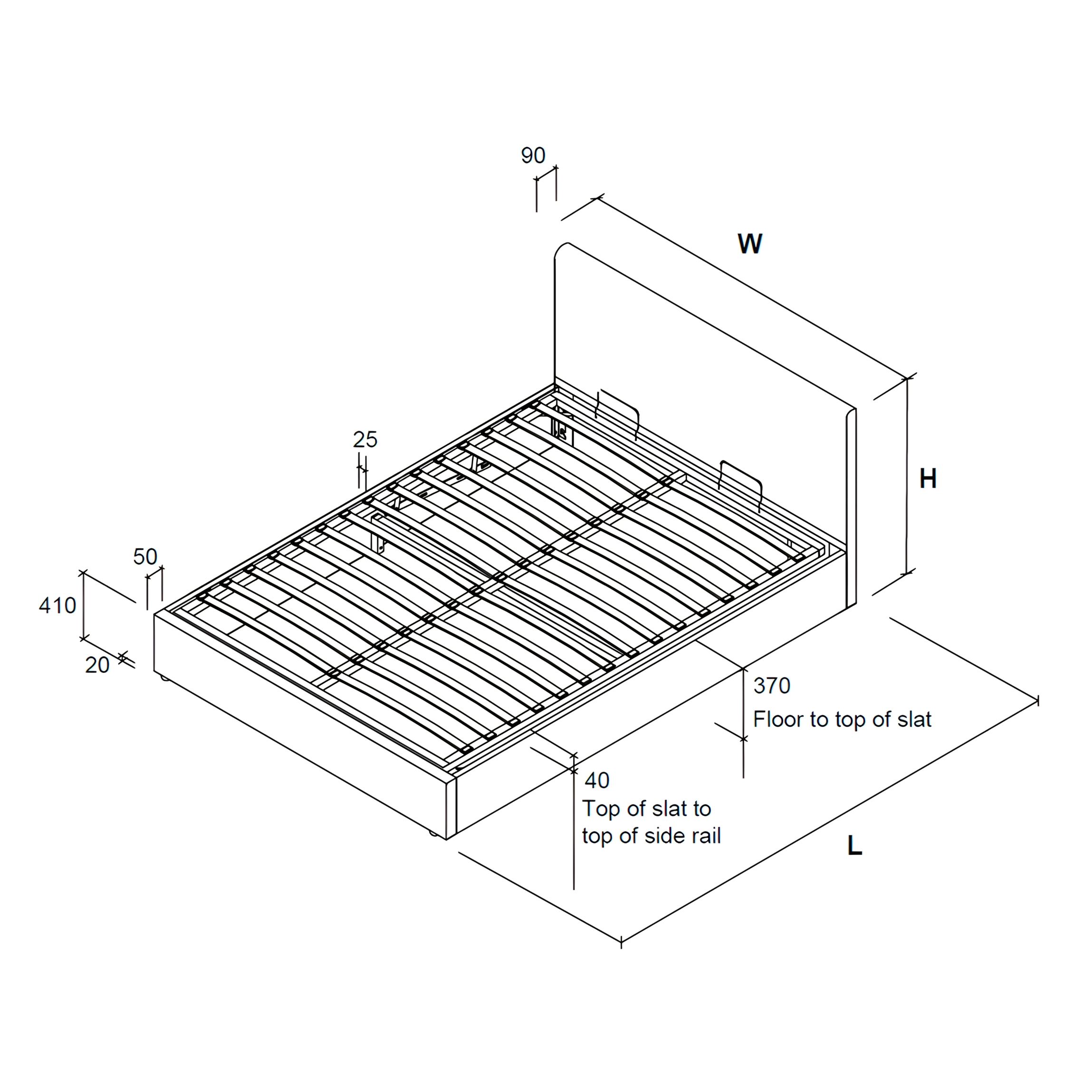 Upholstered Ottoman Bed Frame