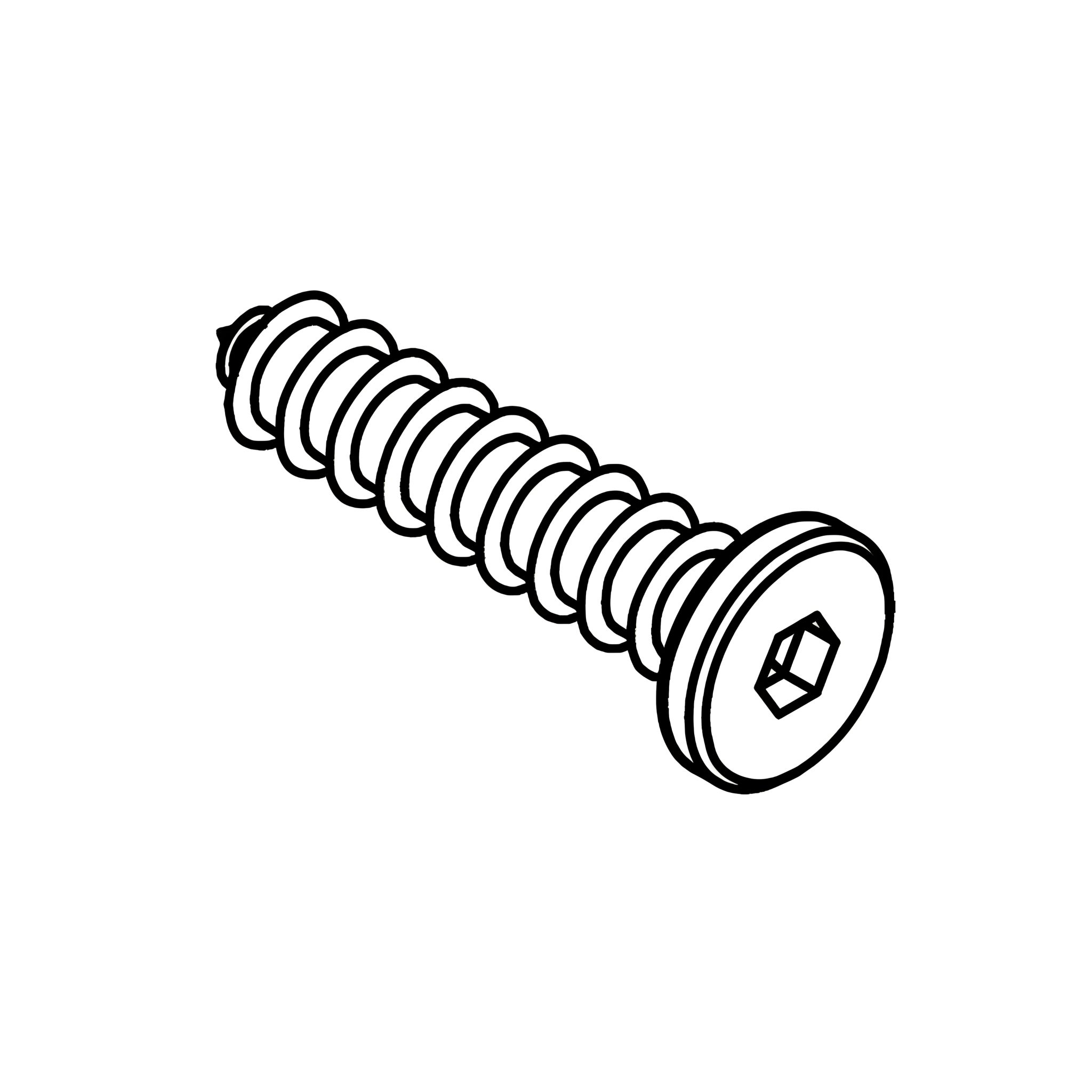D - JCBC W Screw (M7 × 32mm)