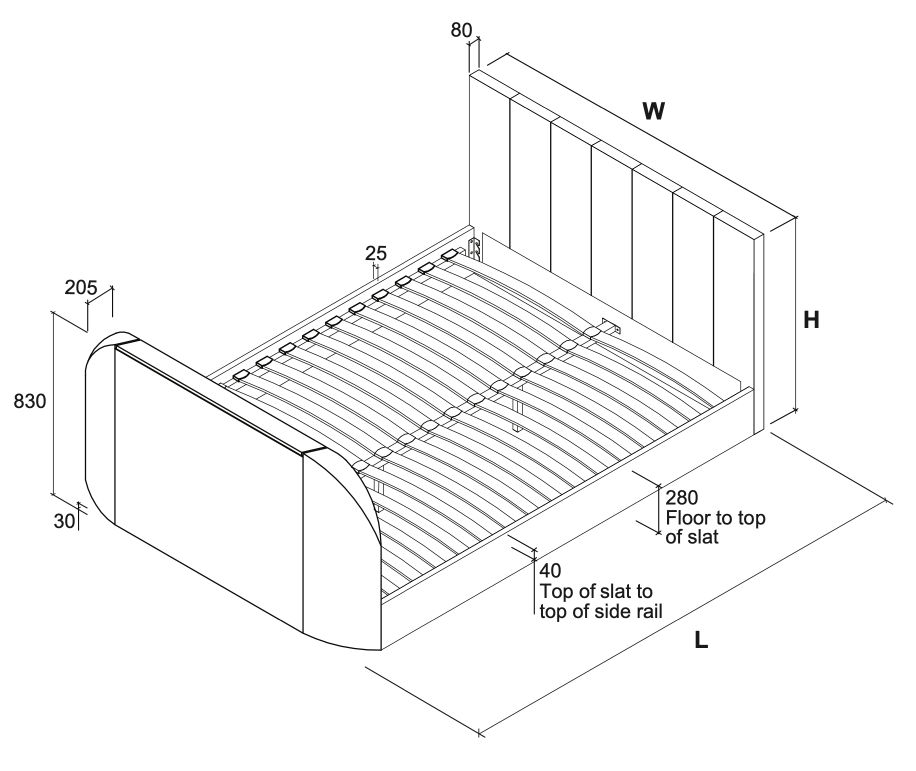 Frame dimensions