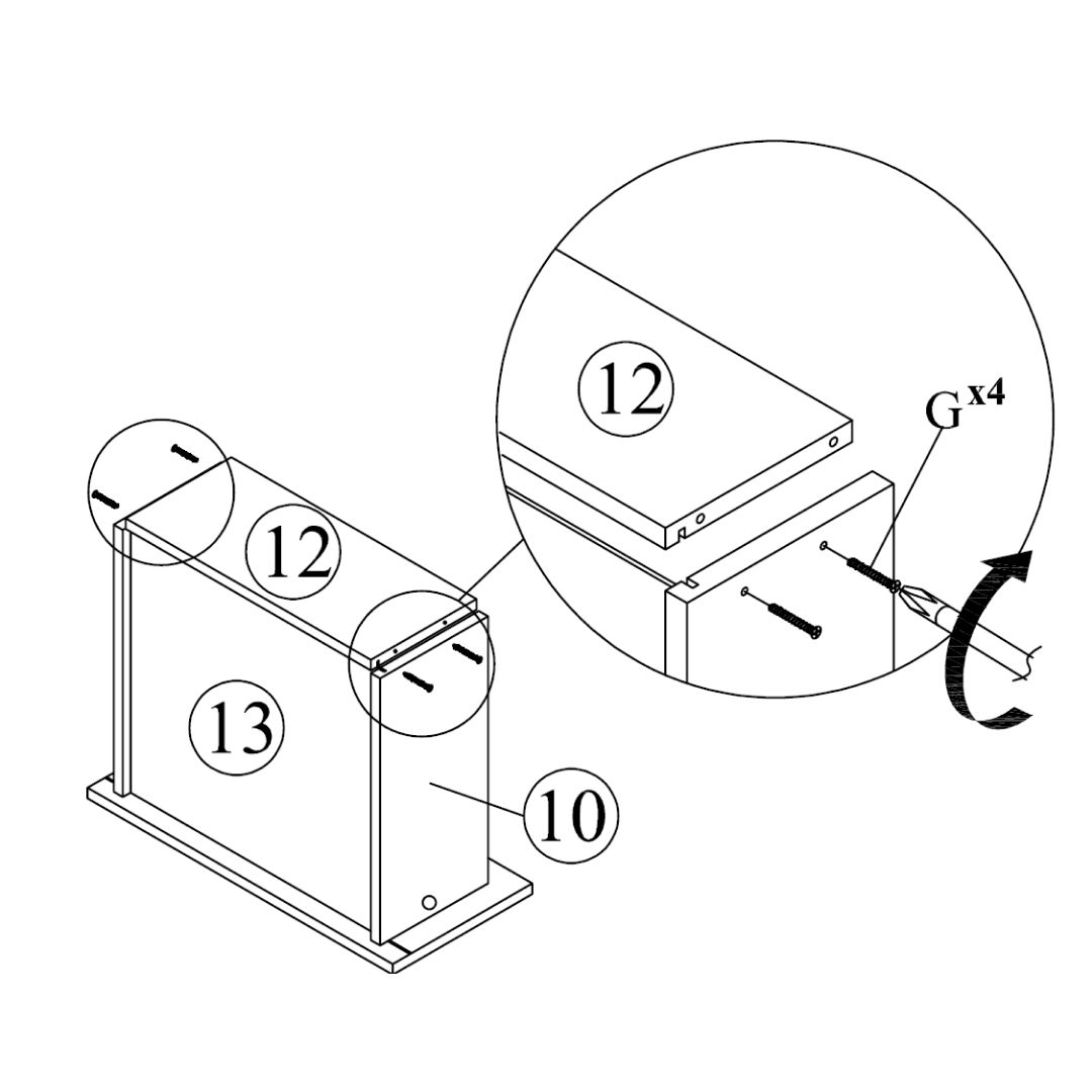 Attach the Drawer Back Panel
