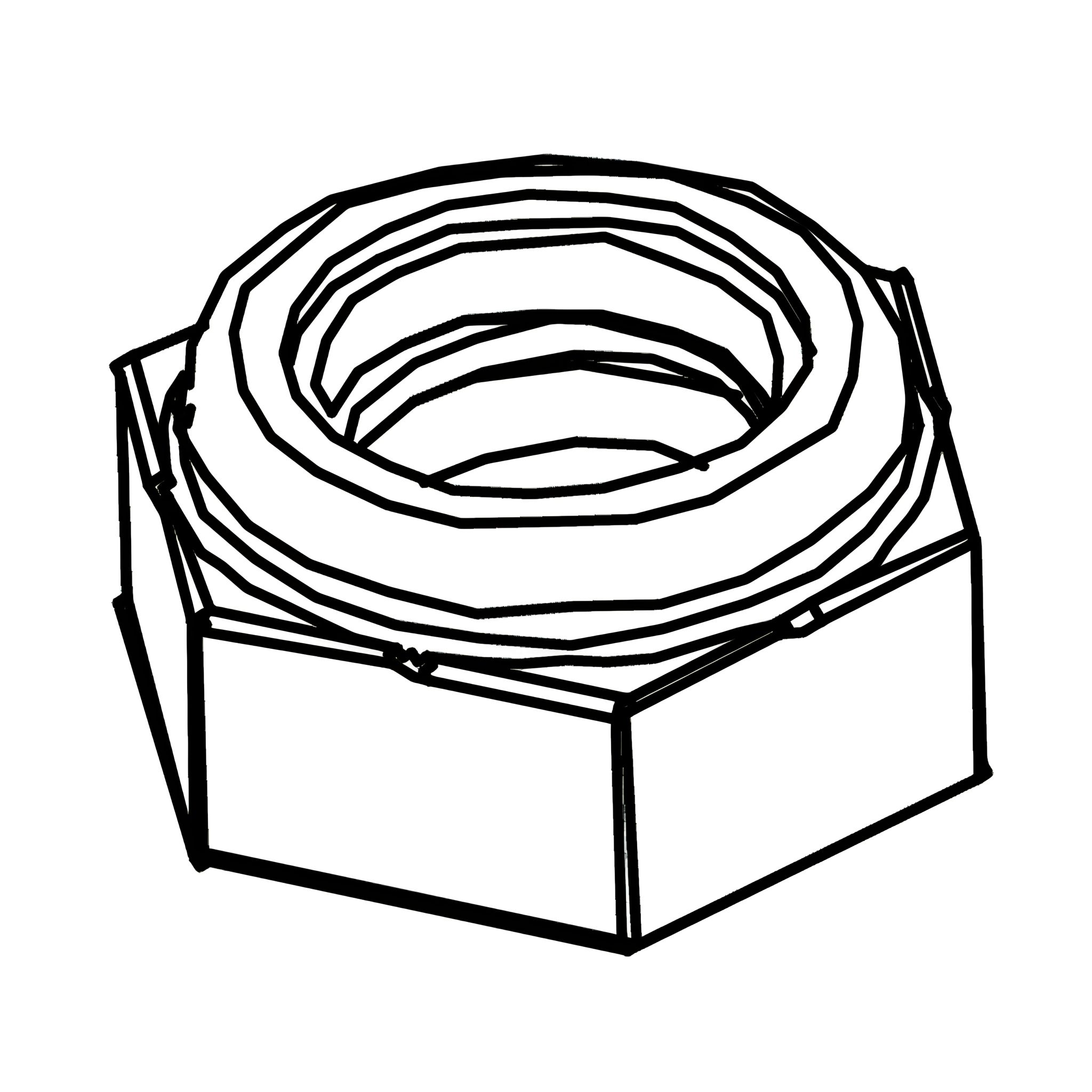 D - Flanged Lock-Nut M8