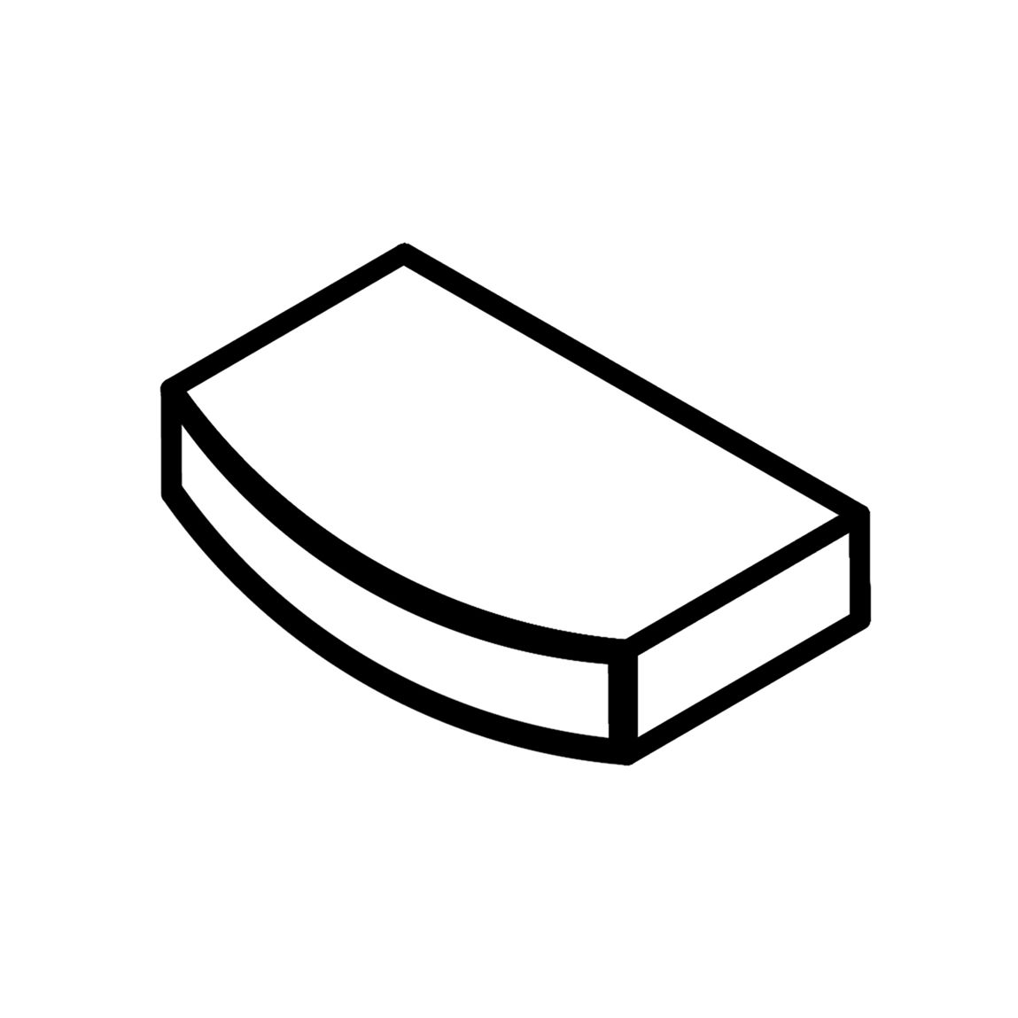 L - Slat End Cap (28 for Double, 30 for King)