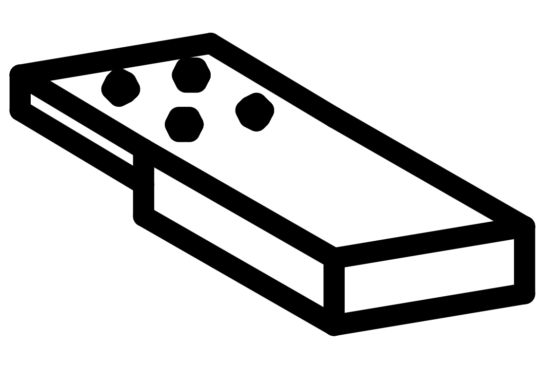 F - Siderail Legs (280 x 80 x 30mm)