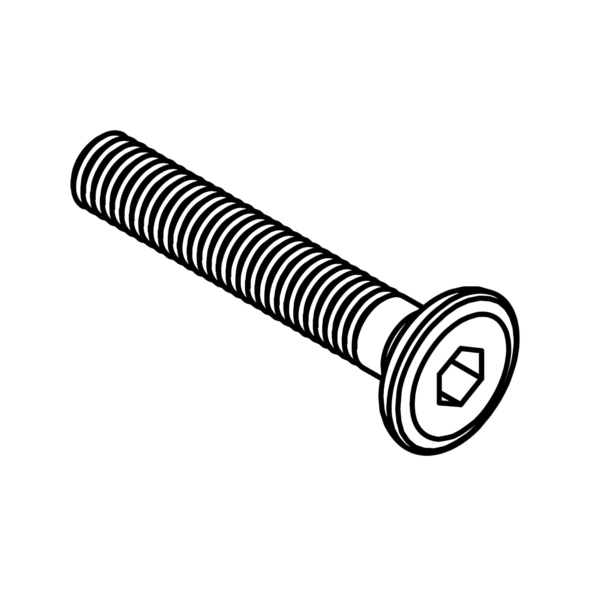 A - JCBC BOLT (M6 X 35MM) for Underbed