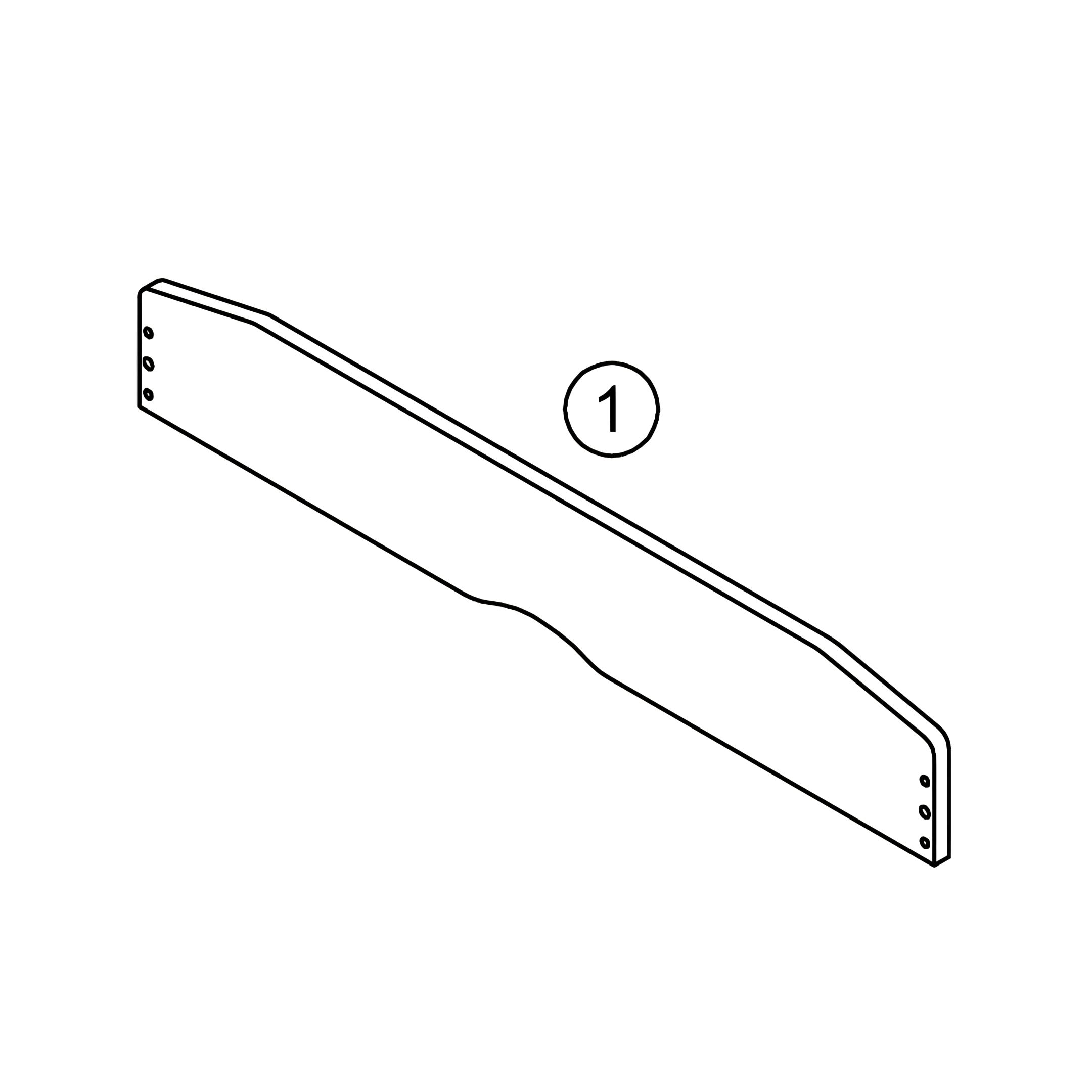 1 - Headboard and Footboard Panel (for underbed)