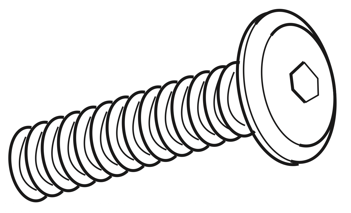 E - Bolts (M8x35mm) for fitting gas-lift mechanisms (10&11) to side rail (3&4) - Box 2