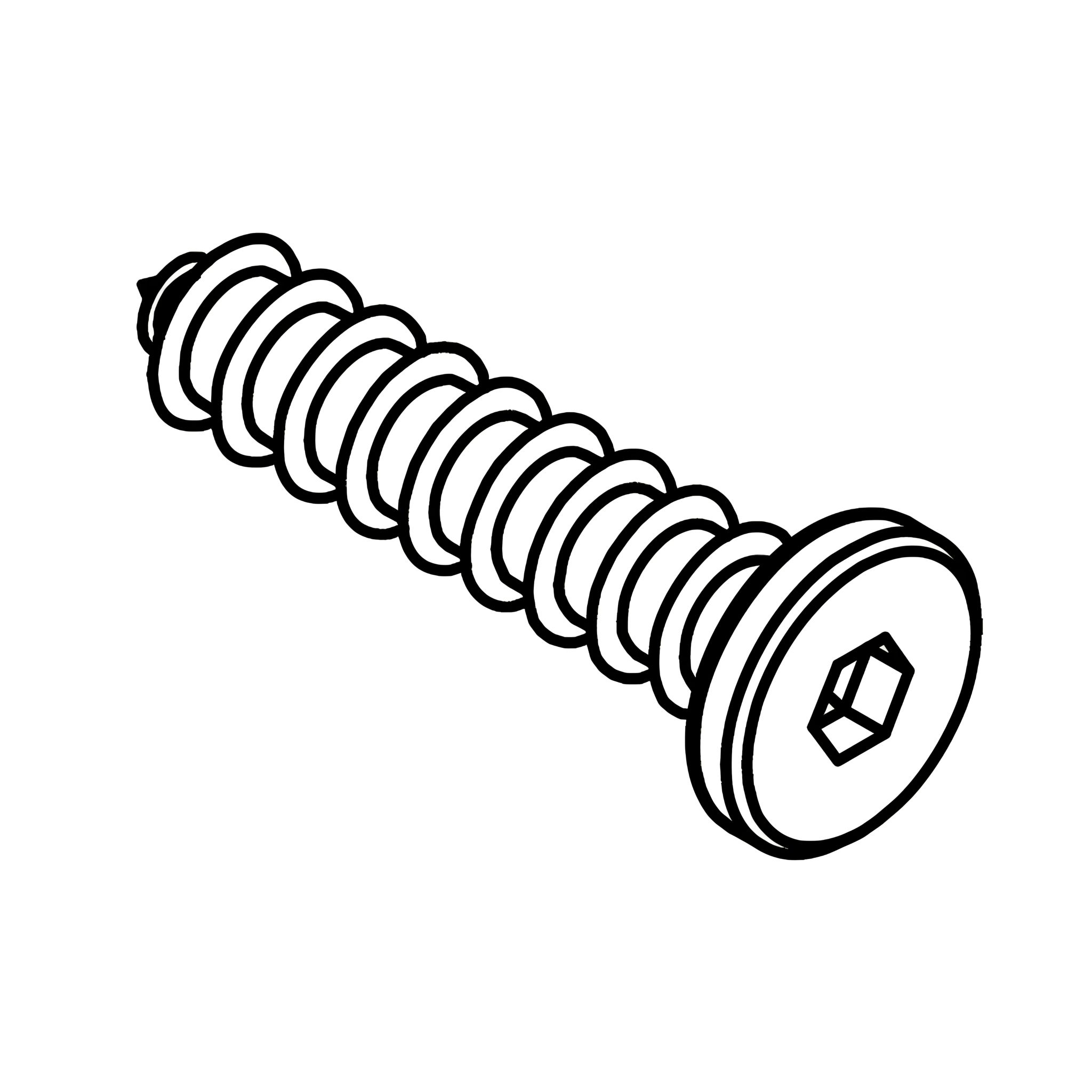 B - JCBC W Screw (M7 x 32mm)