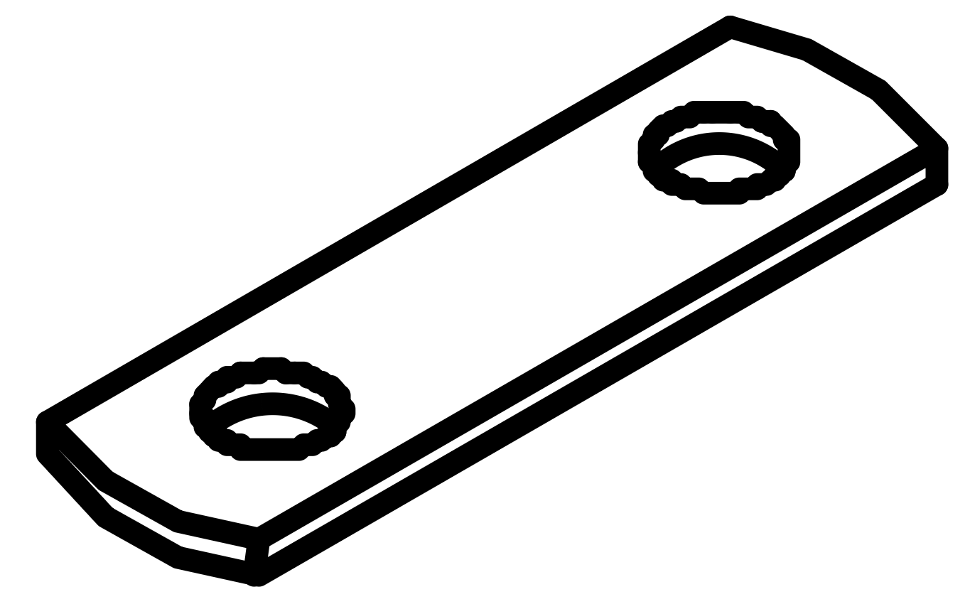 L- Metal Connection Plates for Slat Frame