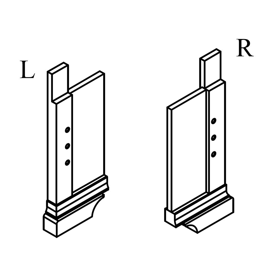 2 - Headboard Leg (L/R)