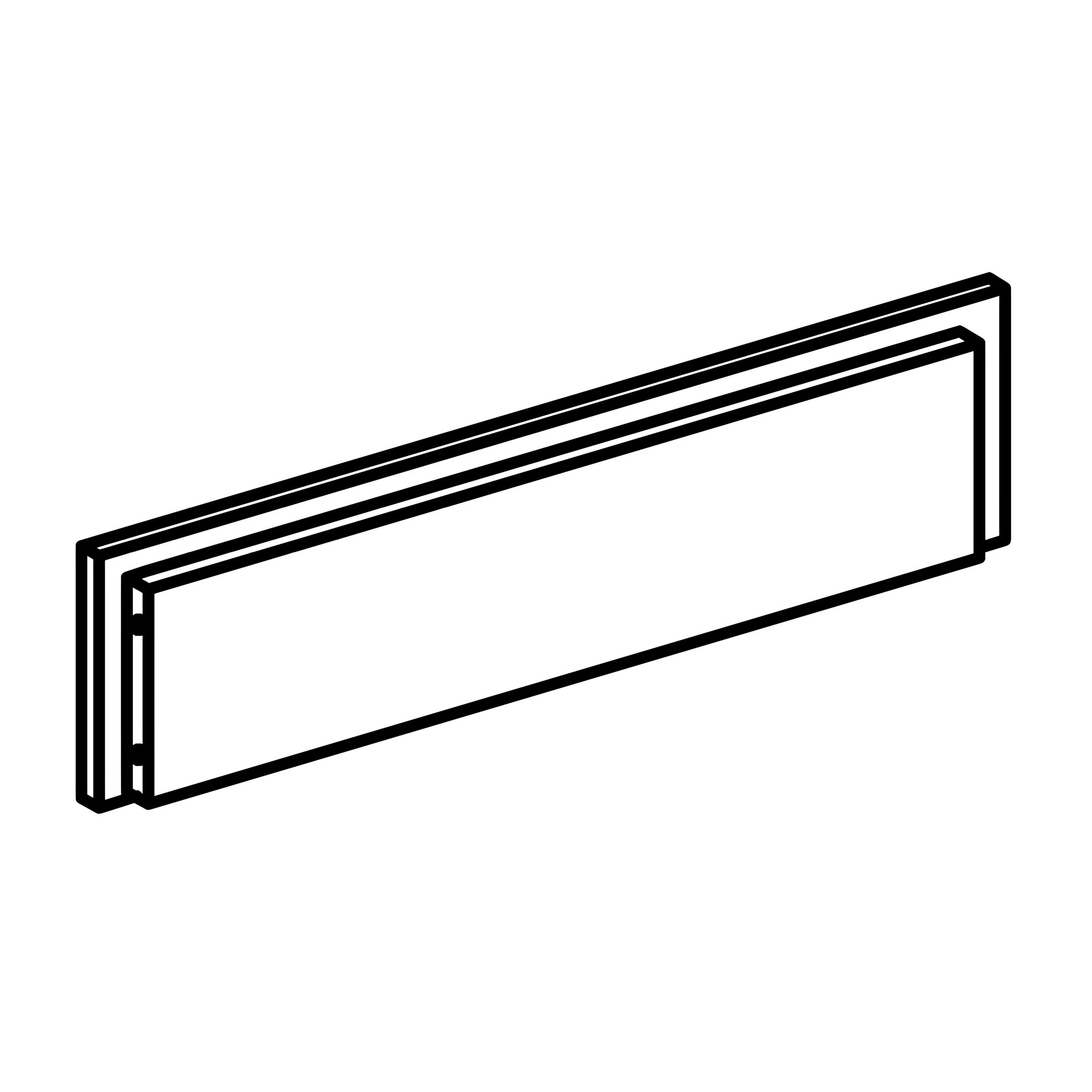 H - Footboard Front Panel (Label: 1)