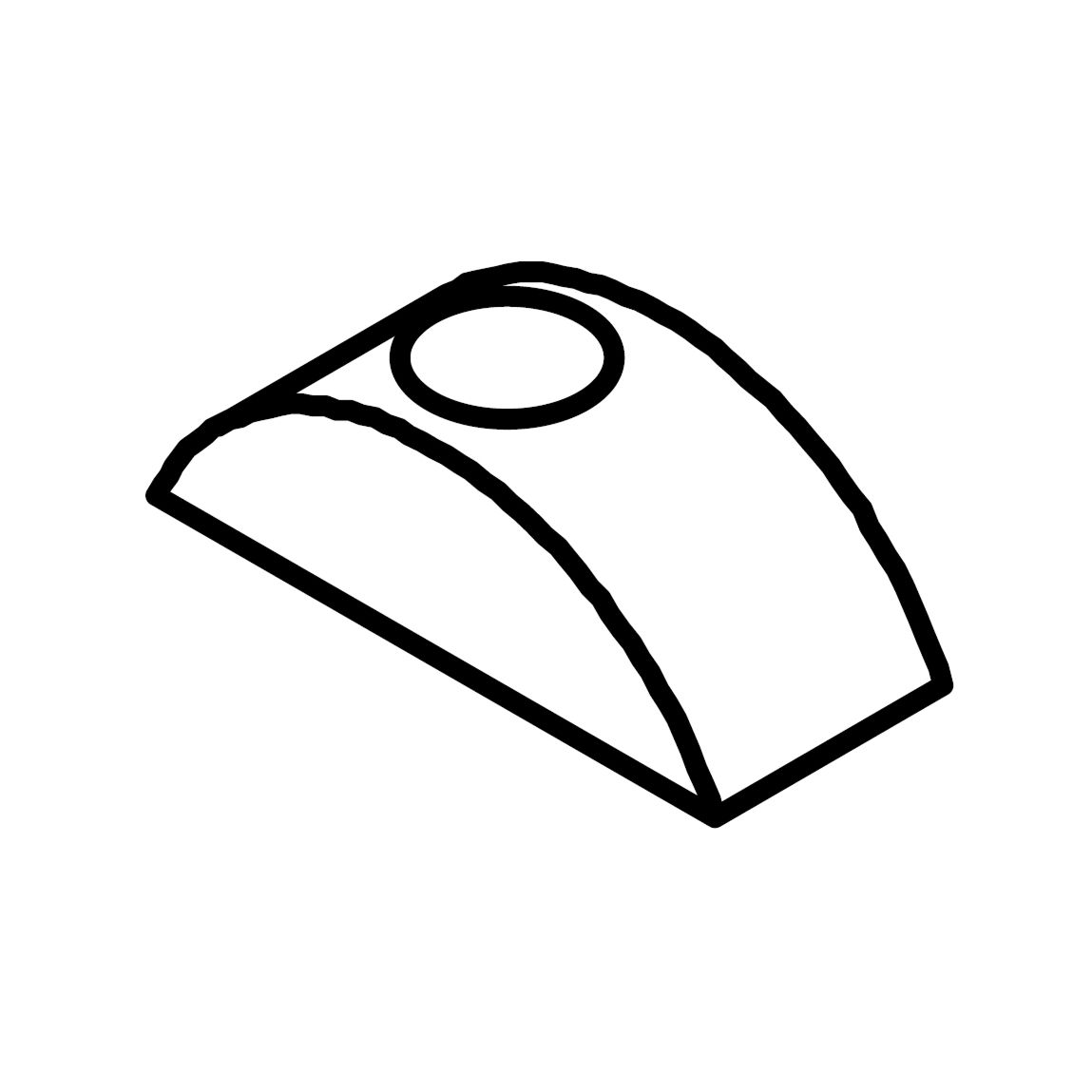 H - Half Moon Bracket M8