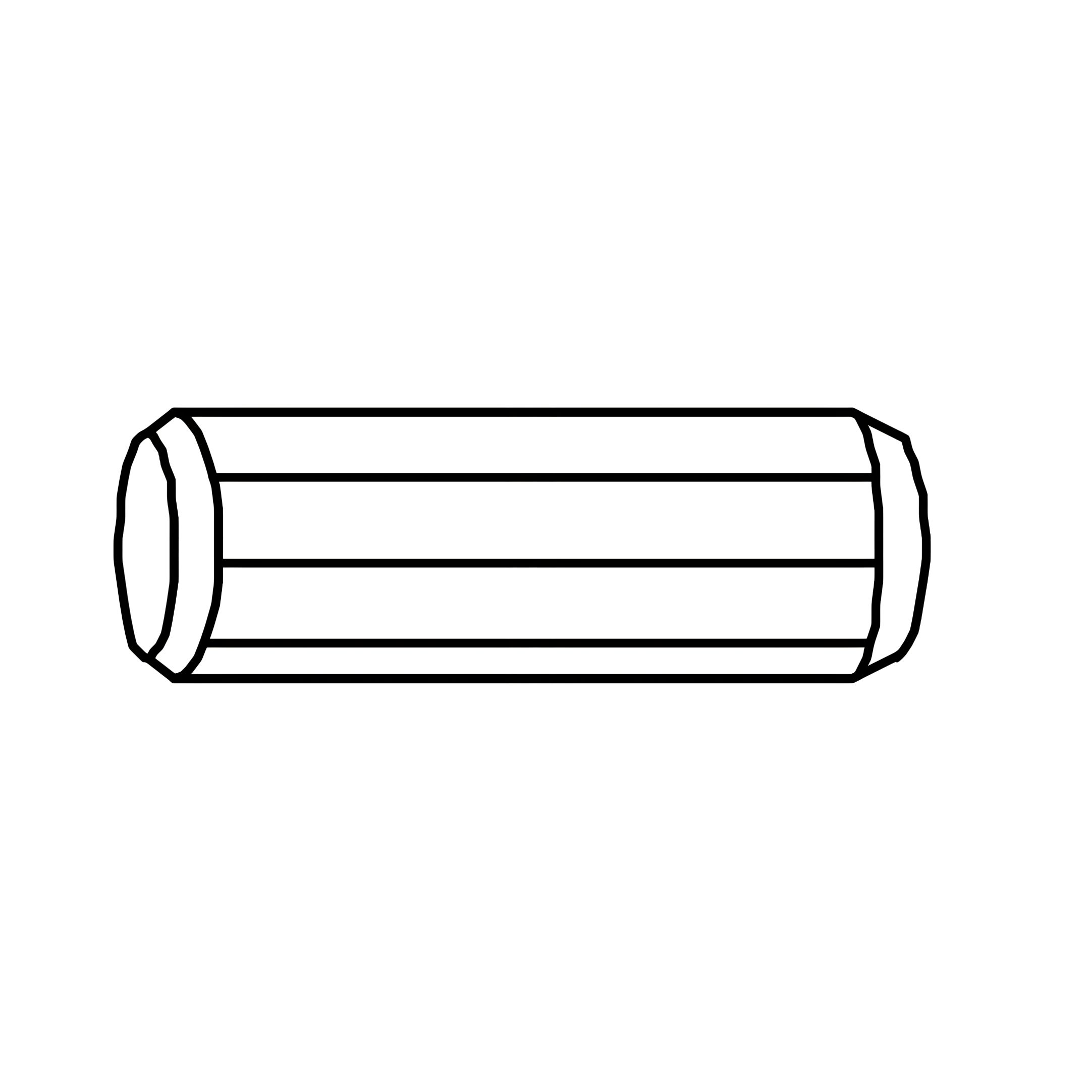 J - Wood Dowel M8 × 30mm