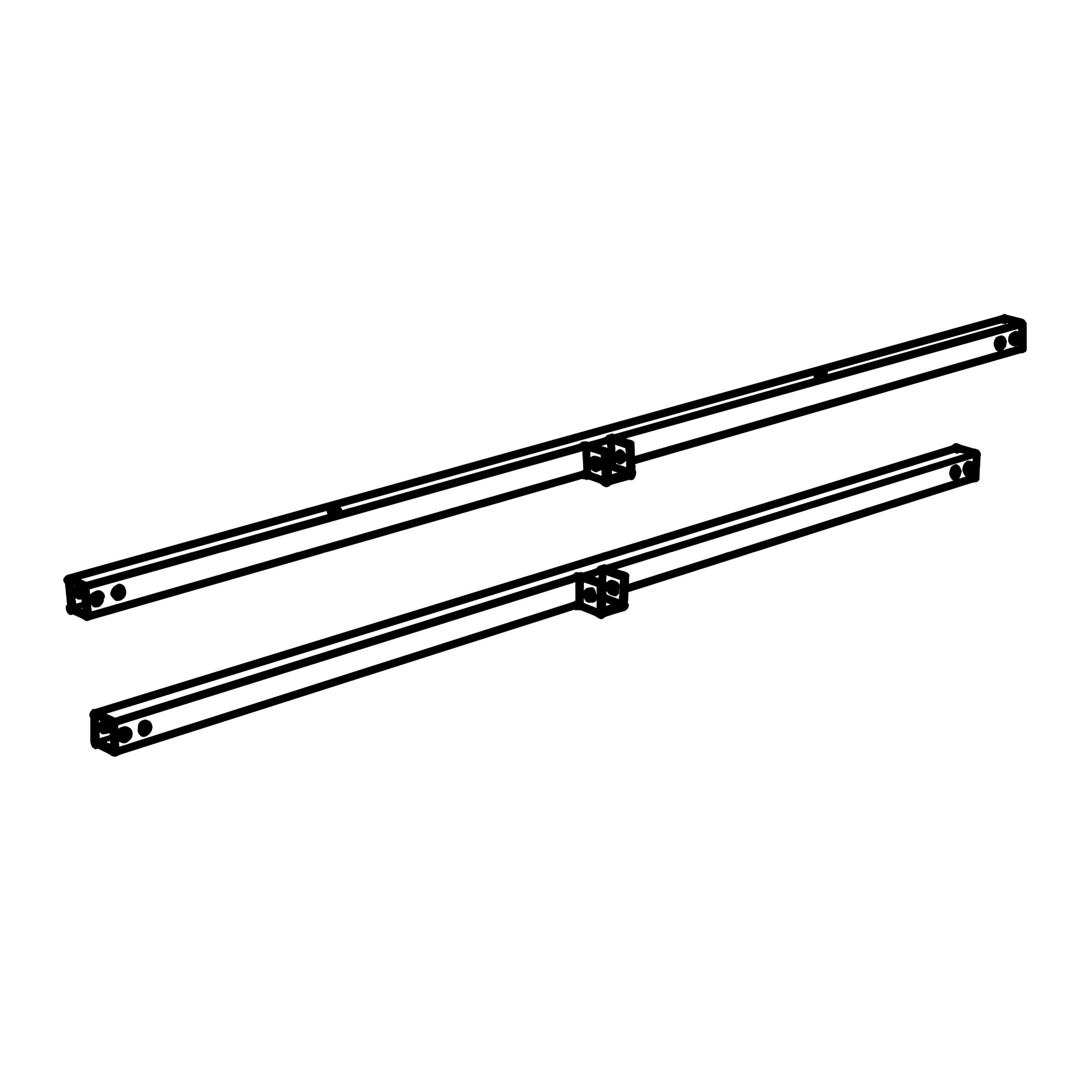 13 - Headboard & Footboard End Metal Bar