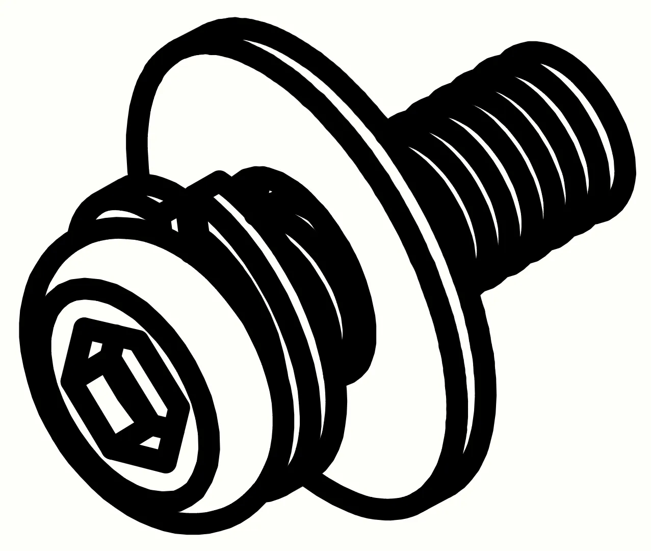 A - Bolt M8x25mm (44 Double / King, 48 Super King)