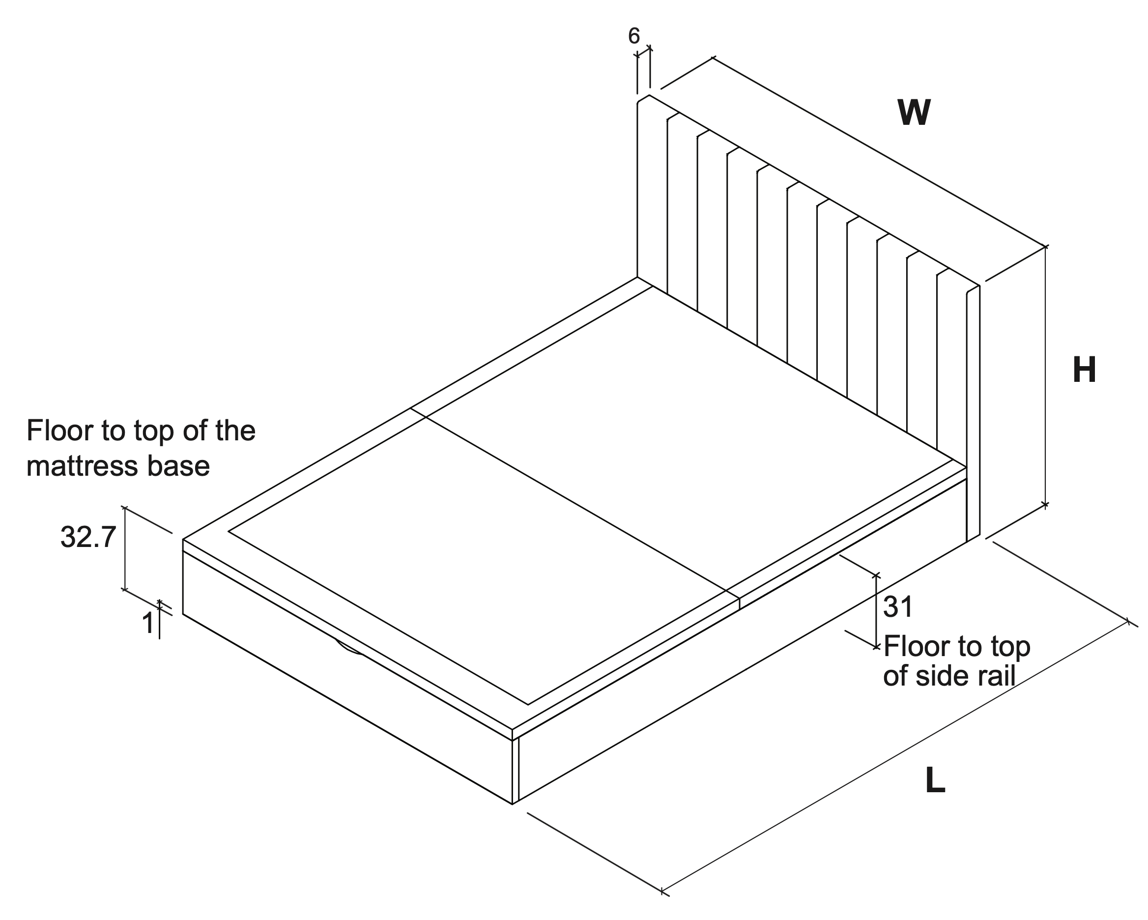 Francesca Ottoman Bed Frame
