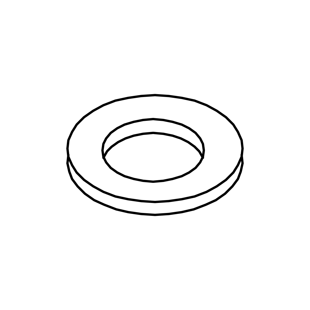 F - M6 Flat Washer (Black)