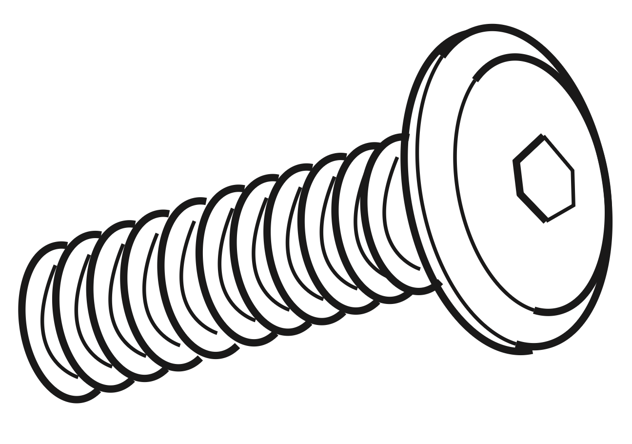 B - Bolts (M8x20mm) for fitting side rails (3&4) to headboard & footboard - Box 2
