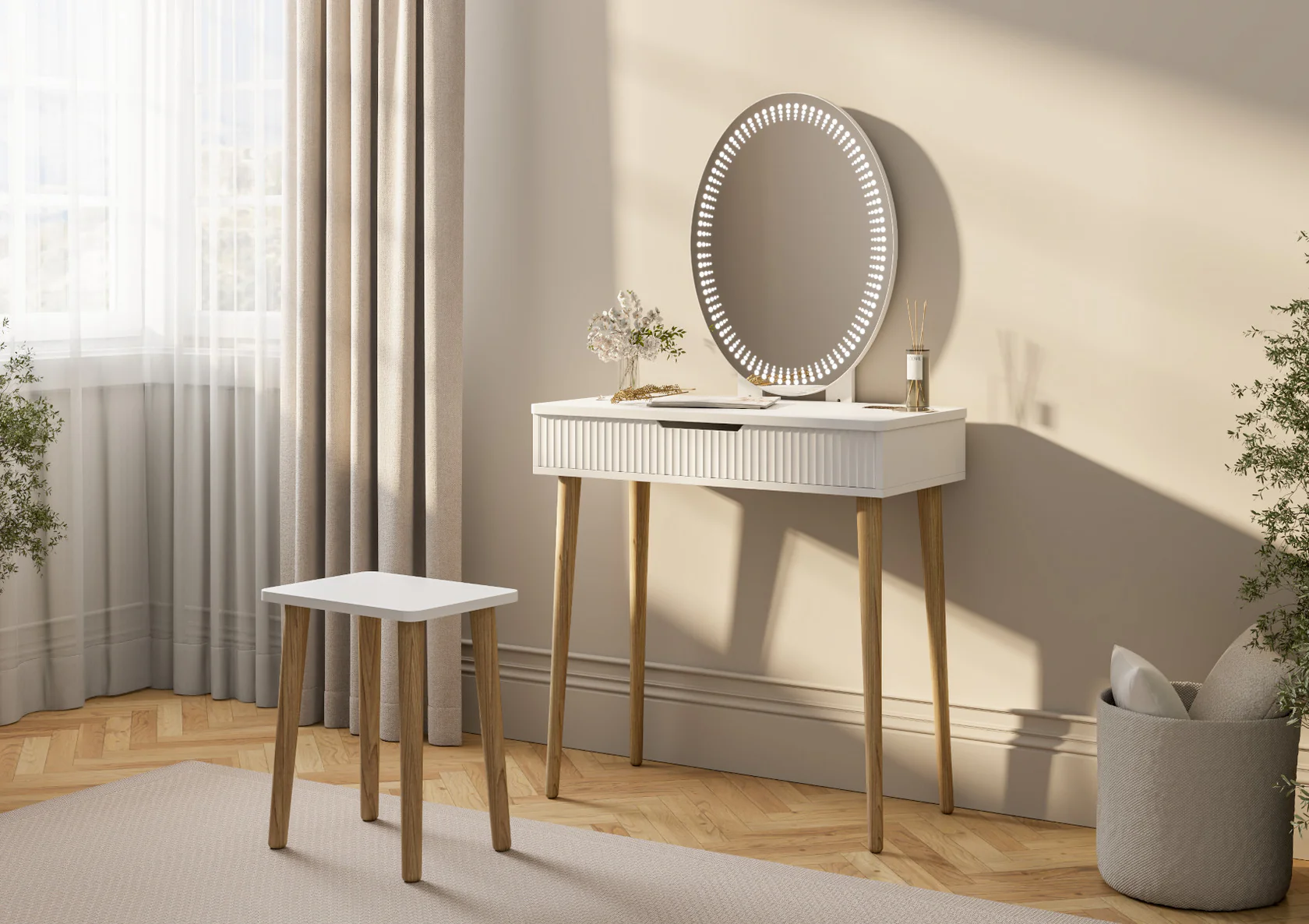 Oslo 1 Drawer Dressing Table