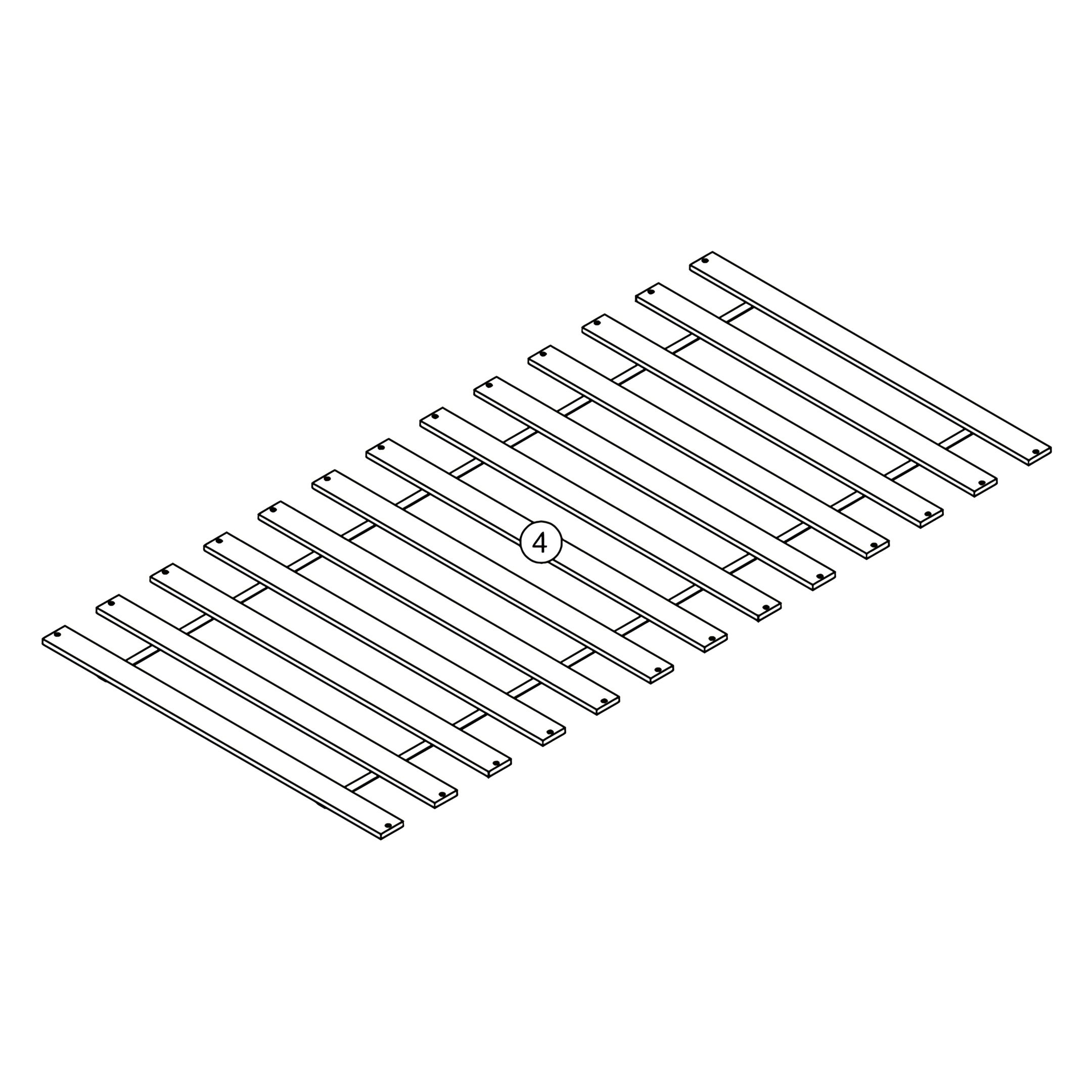 4 - Bed Slats (for underbed)