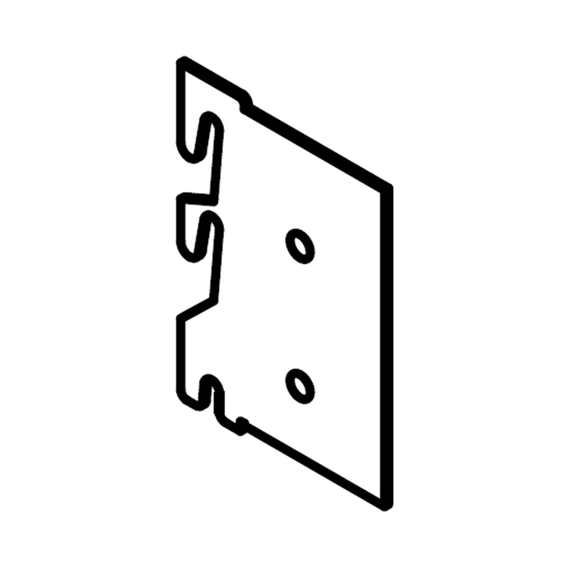 F - Corner Hook Bracket - Flat