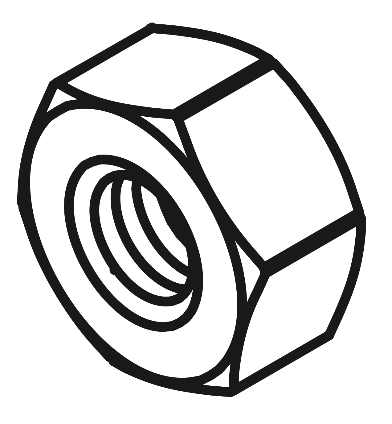 Bed Assembly: F - Nut For M8 Bolt