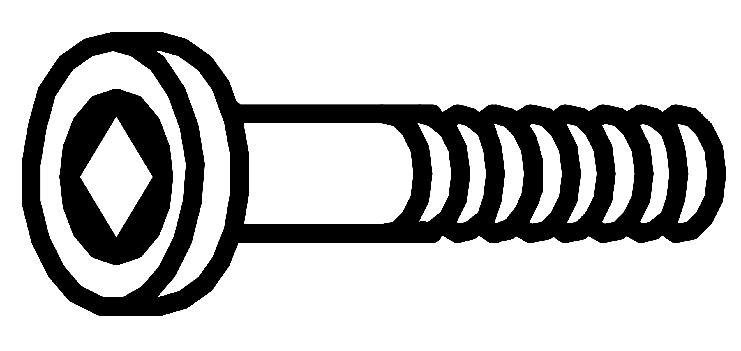 2 - M8x20mm Bolt
