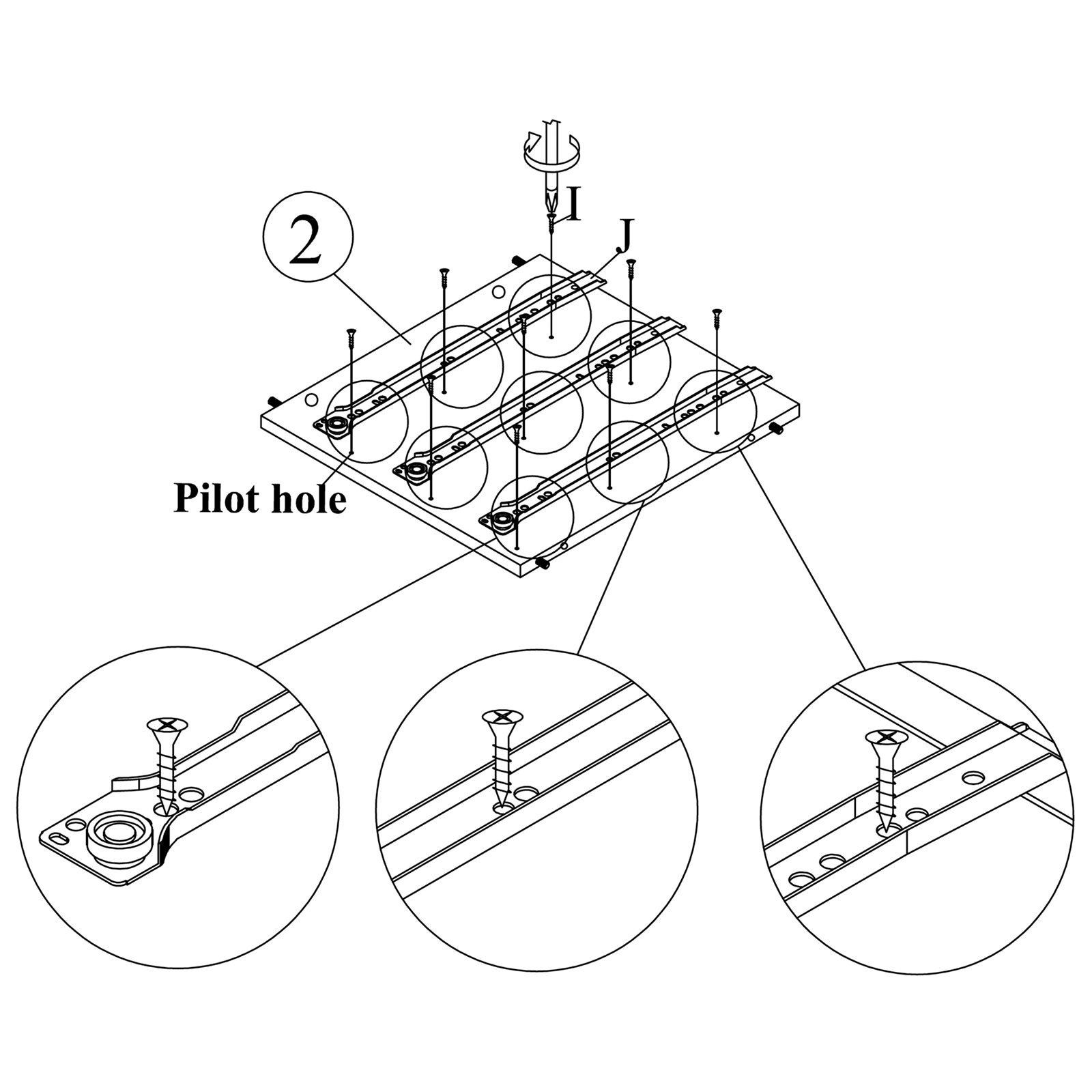 Attach Drawer Slides to Left Side Panel