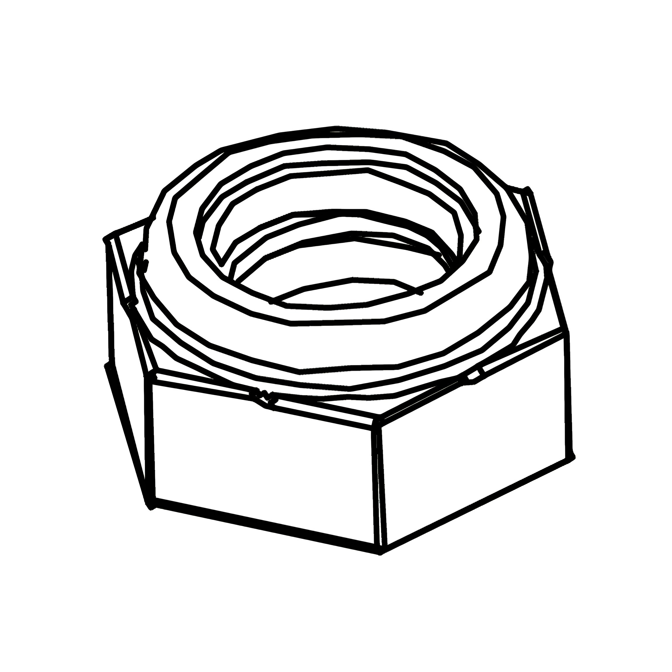 D - Flanged Lock-Nut M8