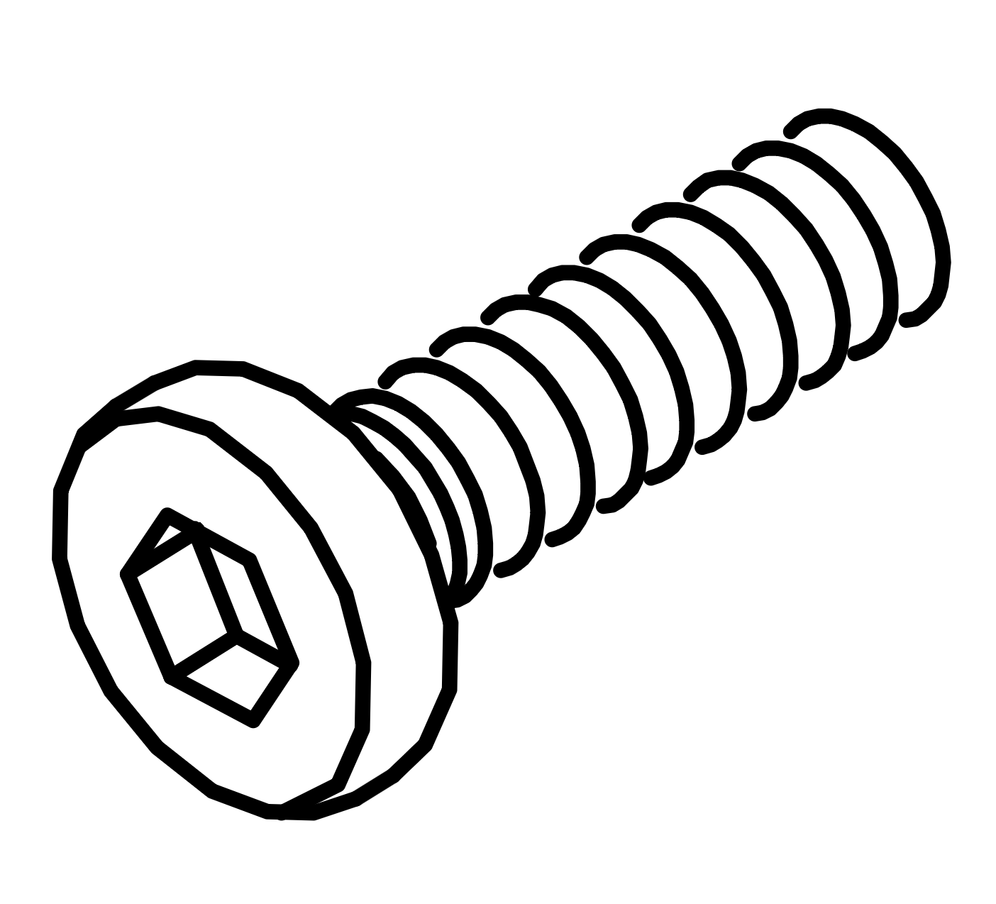 H - Bolt M6x15mm
