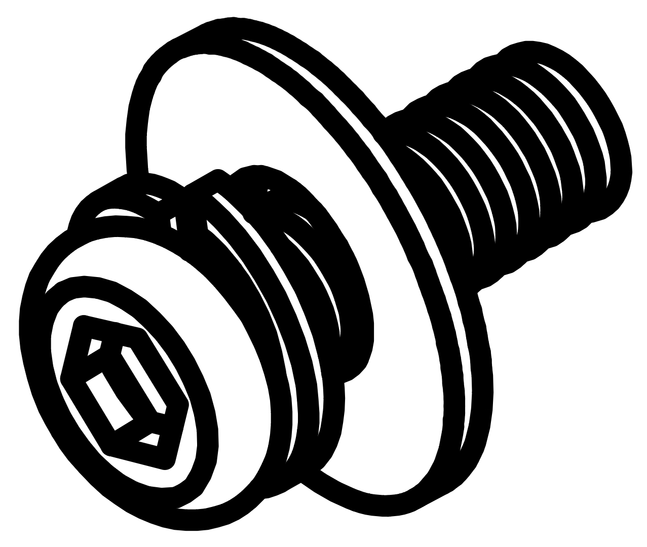 A - Bolt M8x25mm (44 Double / King, 48 Super King)