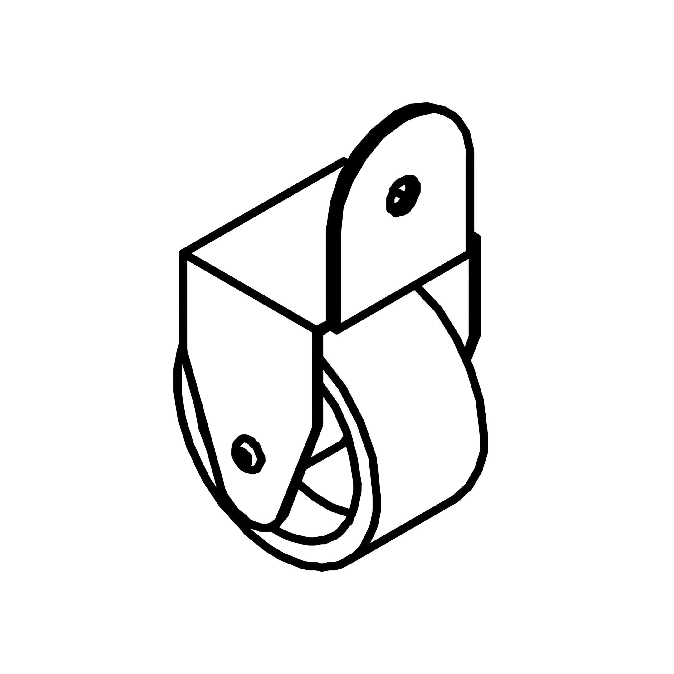 A - Caster (for underbed)