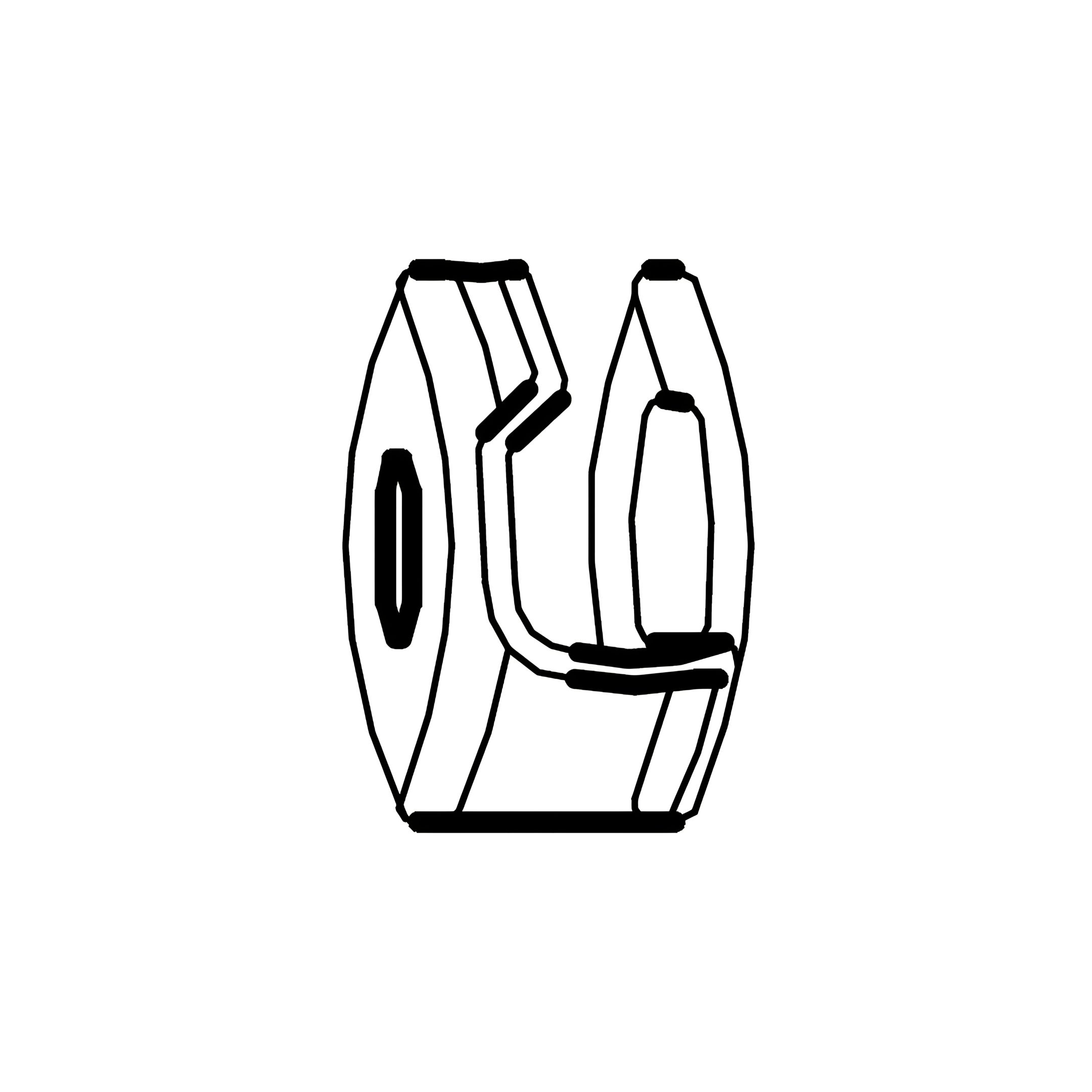P - Minifix Housing (Long)