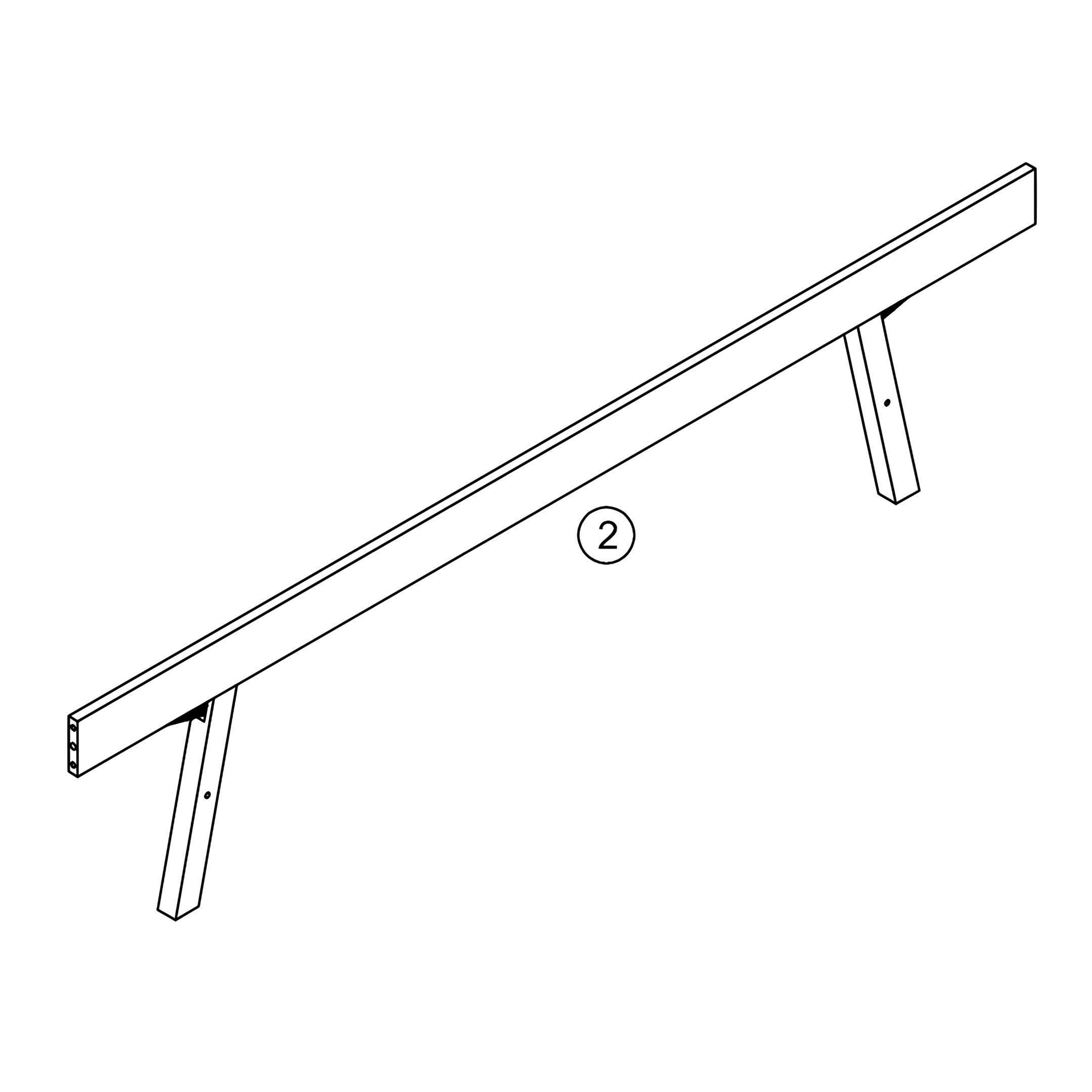 2 - Side Rail (for underbed)