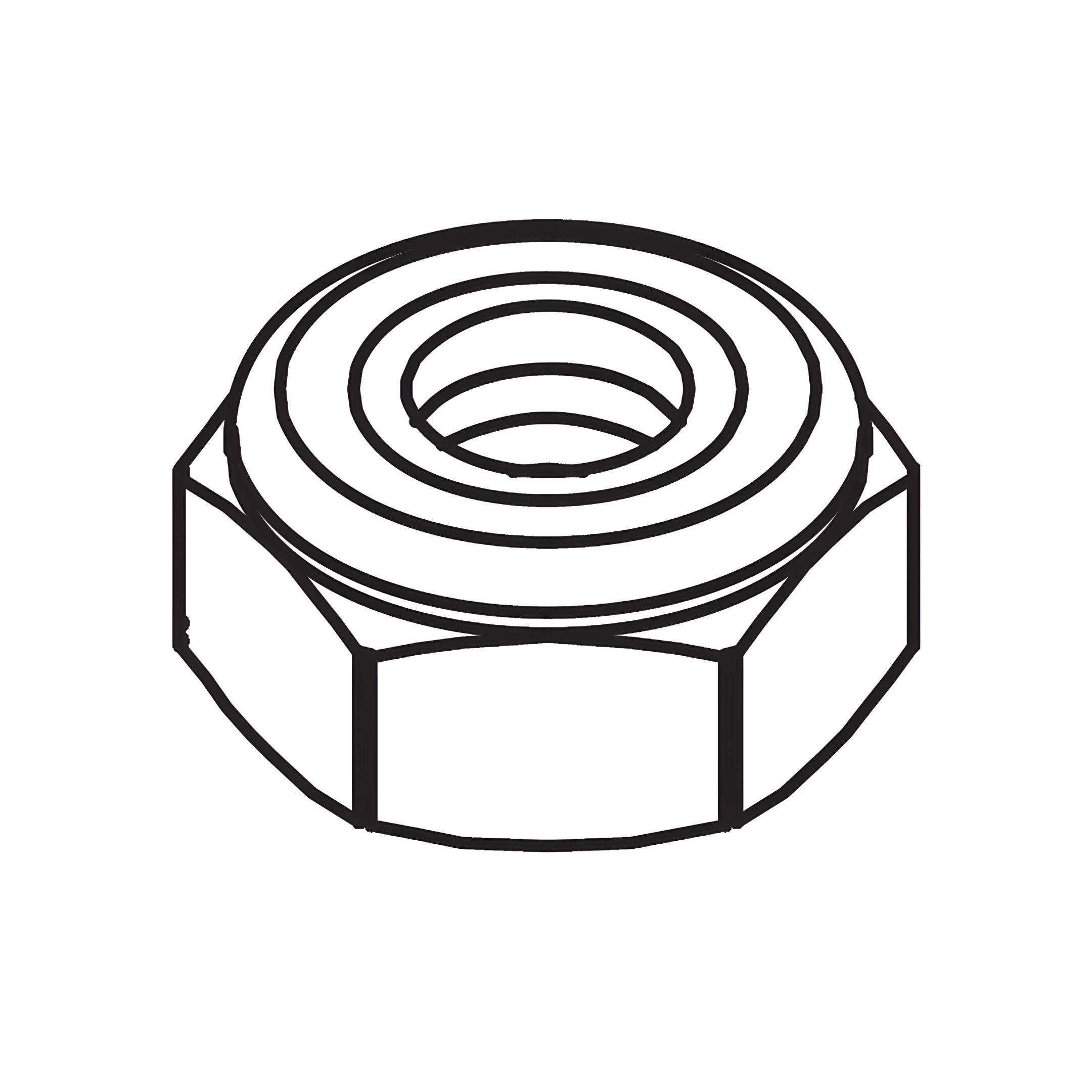 M - Flanged M8 lock-nuts for gas-lift piston
