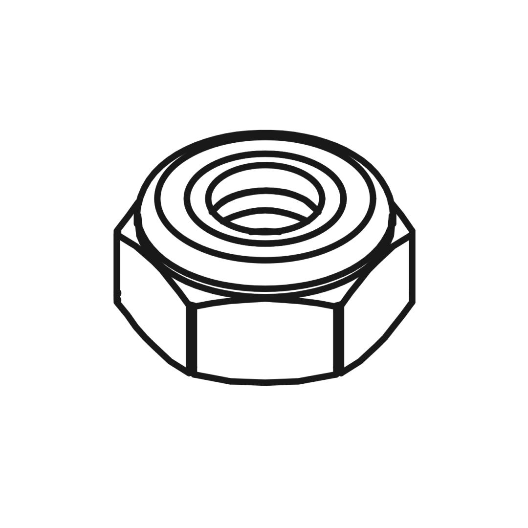 Flanged M8 Lock-nuts