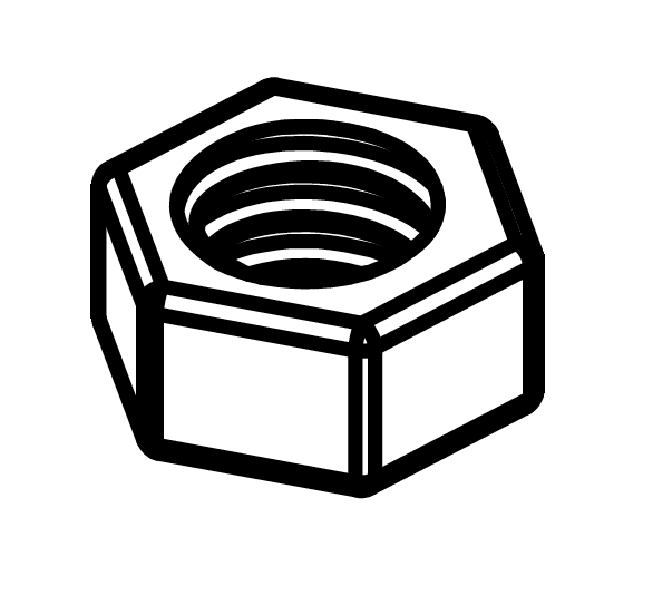 D - Nut for M8 Bolts