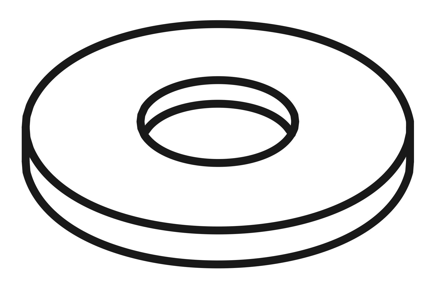 C - Flat washer for M8 stud 