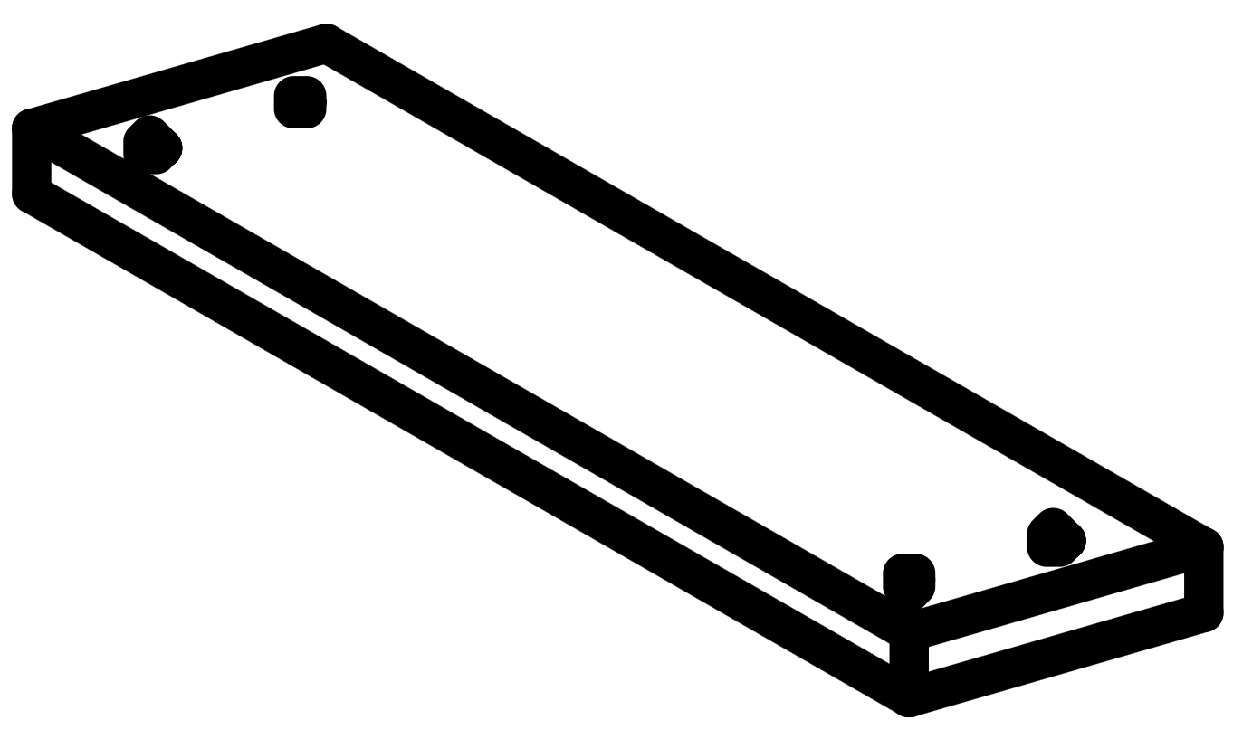 N - Bottom Panel Big Support Wood